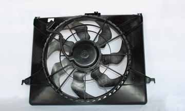 06-08 HYUNDAI SNATA 2.4L RADIATOR & COND (S) CONDENSER FAN ASSEMBLY Fans TYC 621260