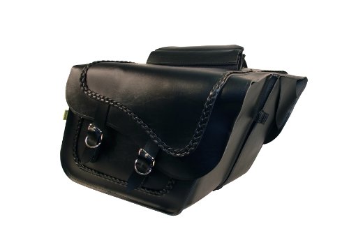Willie & Max 58709-20 Braided Series Large Slant Saddlebag Set Saddle Bags Willie & Max Saddlebags 58709-20