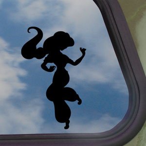 Disney Black Decal Aladdin Princess Jasmine Window Sticker Bumper Stickers, Decals & Magnets OT102BK