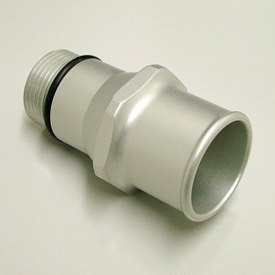 Speed 6101A Hose Adapter For Electric Water Pump 1 1/2 Hose Clear Anodized Electric Fuel Pumps SPEED UNLIMITED 6101