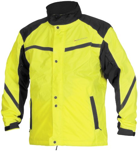 Firstgear Sierra Day Glo Jacket , Distinct Name: DayGlo, Primary Color: Yellow, Size: 4XL, Gender: Mens/Unisex, Apparel Material: Textile FRJ.1301.01.M007 Rain Jackets Firstgear FRJ.1301.01.M007