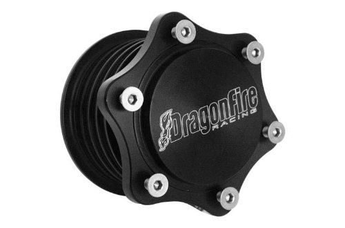 Dragonfire 6 Lug Billet Quick Release Steering Wheel Hub - Black Anodized Steering System Dragonfire 52-0971