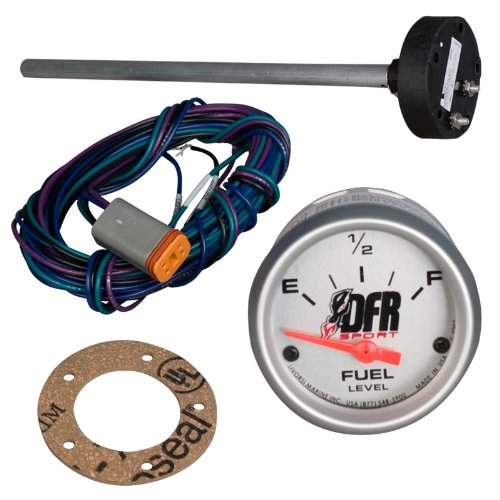 Dragonfire Universal Fuel Gauge Kit - Silver Fuel Dragonfire DFR-AFLKIT