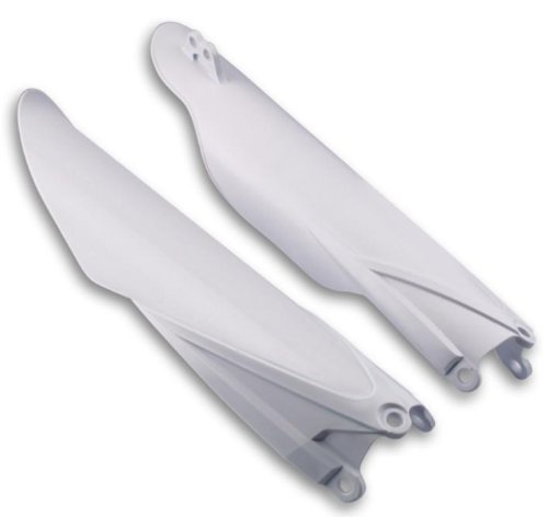 Cycra Lower Fork Guards - White , Color: White 6901-42 Fork Guards Cycra 6901-42