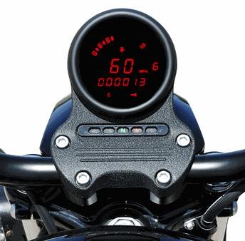 Dakota Digital MCL-3200 Series Instrument System - Red Display - Black Bezel MCL-3212-K-R Speedometers Dakota Digital MCL-3212-K-R