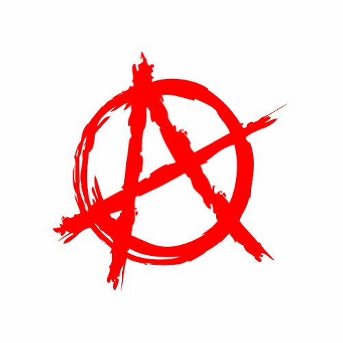 (2x) Anarchy Symbol - Sticker - Decal - Die Cut Decals CGF Designs A831-R-2