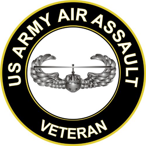 3.8 US Army Air Assault Veteran Decal Sticker Decals Army Decals