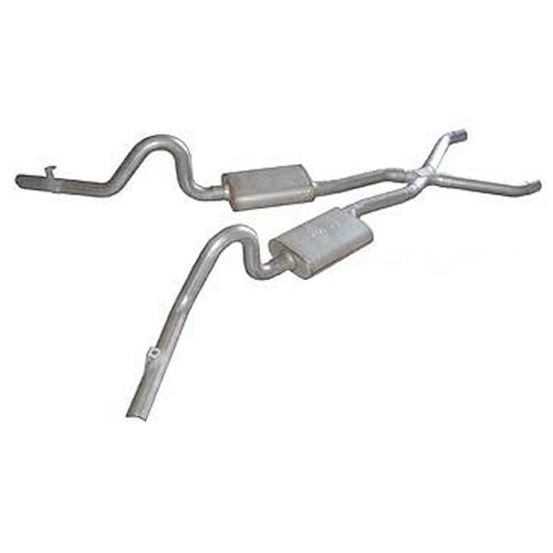 Pypes Exhaust SGG10S Street Pro 2-1/2 Diameter 409 Stainless Steel Dual Crossmember-Back Exhaust System for GM G-Body Exhaust & Emissions Pypes Exhaust SGG10S