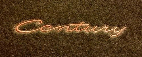 Logo 1999-2005 Buick Century Luxury 2 Pc Front Mats Luxury Cruiser Mat Color: C. Burgundy Mat Logo: Century Letters Embroidery - Gold Flooring & Carpeting Cruiser Mats CL2075-LC05-1UOKU:X2CK:L201