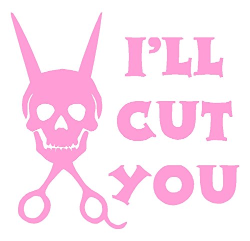 Bumper Stickers, Decals & Magnets Sassy Stickers ill-cut-you-pink-sas