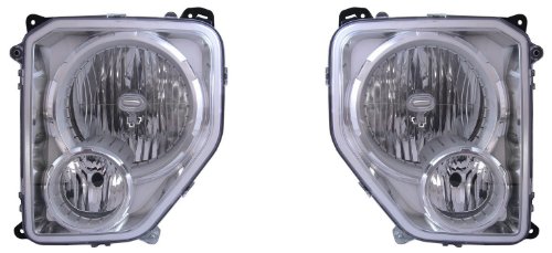 JEEP LIBERTY PAIR HEADLIGHT 08-09 NEW Headlight Bulbs Eagle Eye Lights CS274-B001R/L