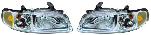For Nissan SENTRA PAIR HEADLIGHT 00-01 NEW Headlight Bulbs Eagle Eye Lights DS496-B001R/L