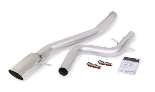 Banks Power 46170 Monster Exhaust System; 3 in. In/Out; Incl. Intermediate Pipe/Tailpipe/Muffler/Exhaust Clamp/Exhaust Hanger/4.5x5.5 in. Obround Polished Tip; Stainless Steel; Cat-Back Systems Banks Power 46170