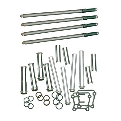 S&S Cycle 93-5095 Adjustable Pushrod Kit With Cover For Harley-Davidson Twin Cam Models Push Rods S&S Cycle 1999-Present