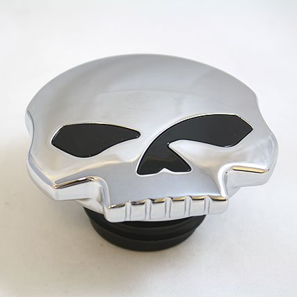 BKRider Skull Vented Right Side Gas Cap For Harley-Davidson Gas Caps Generic AST 16-0111