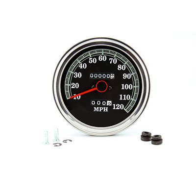 BKRider 2240:60 Speedometer 1989-95 Face 12mm Nut For Harley Speedometers Generic C01160528