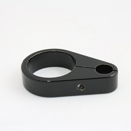 1-1/8 BILLET GLOSS BLACK CLUTCH CABLE CLAMP Clamps & Sleeving Generic ZZ 0658-0051