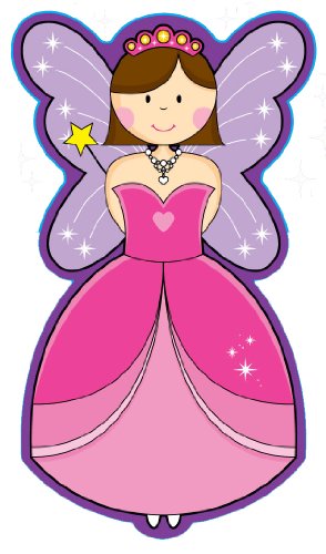 Adorable Princess Fairy in Pink Window Decal Sticker Car Truck SUV Home Office Garage Decals Stickers 554