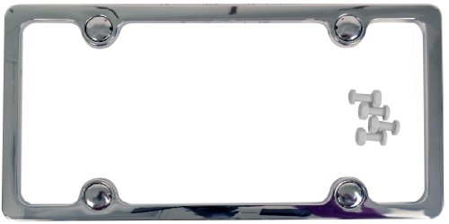 Custom Accessories Chrome Style, Durable ABS Plastic License Plate Frame (Holder, Cover) Frames Custom Accessories 92503