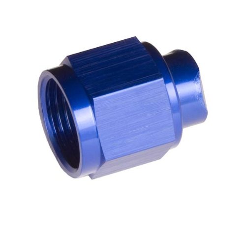 Redhorse Performance 929-08-1 -08 Two Piece AN/JIC Flare Cap Nut - Blue Cap Adapters Red Horse Performance 929-08-1