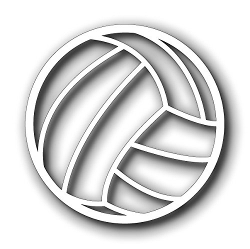 Bumper Stickers, Decals & Magnets Sassy Stickers volleyball-wht