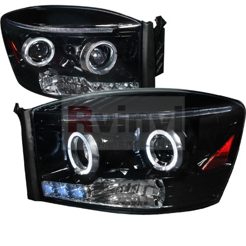 Headlight Assemblies Spec-D Tuning 2LHP-RAM06G-TM