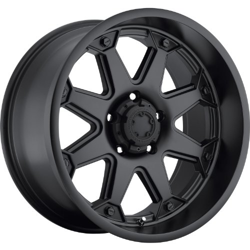 Ultra Bolt 20 Black Wheel / Rim 5x5.5 with a -44mm Offset and a 107 Hub Bore. Partnumber 198-2385B Car Ultra 198-2385B