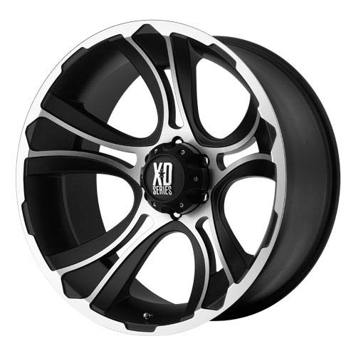 XD XD801 22x11 Machined Black Wheel / Rim 6x5.5 with a -44mm Offset and a 106.25 Hub Bore. Partnumber XD80122168544N Car XD XD80122168544N
