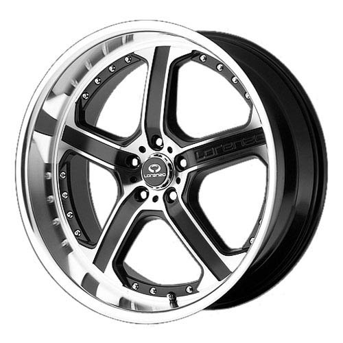 Lorenzo WL021 20x8.5 Black Wheel / Rim 5x112 with a 32mm Offset and a 66.56 Hub Bore. Partnumber WL02128557732 Car Lorenzo WL02128557732