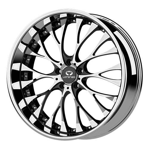 Lorenzo WL027 19x8 Chrome Wheel / Rim 5x120 with a 20mm Offset and a 74.10 Hub Bore. Partnumber WL02798052220 Car Lorenzo WL02798052220