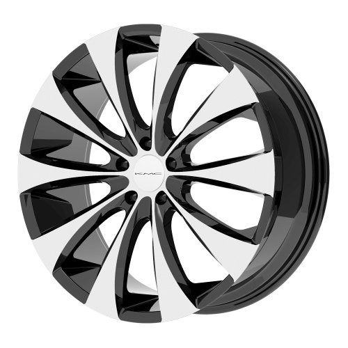 KMC Wheels KM679 Wheel with Gloss Black Machined (22x9/5x114.3mm) Car KMC Wheels KM67922912338