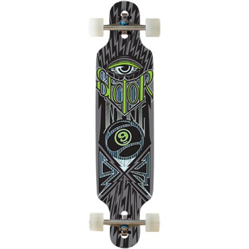 Sector 9 Seeker Complete Skateboard - Green / 39.0 L x 9.1 W x 29.0 WB Decals Sector 9 PS124C-GRN-OS-AMA