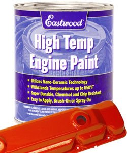 Eastwood Chrysler - Ford Red High Temp Ceramic Engine Paint Quart Touchup Paint Eastwood 51621 ZP