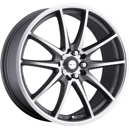 Focal F-10 16 Gray Wheel / Rim 5x100 & 5x4.5 with a 42mm Offset and a 73 Hub Bore. Partnumber 177-6718GN Car Focal 177-6718GN