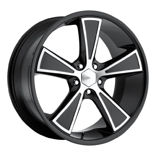 Ultra Hustler 20 Black Wheel / Rim 5x120 with a 35mm Offset and a 74 Hub Bore. Partnumber 431-2912B+35 Car Ultra 431-2912B+35