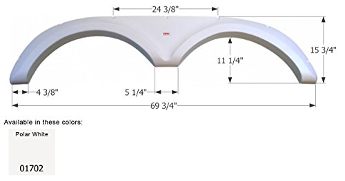 Jayco 5th Wheel Travel Trailer Fender Skirt FS1702 Fender Flares ICON 01702