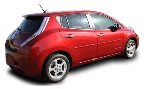 Painted Body Side Moldings for 2012+ Nissan Leaf (Liquid Platinum Metallic K23) Side FE-LEAF11-K23