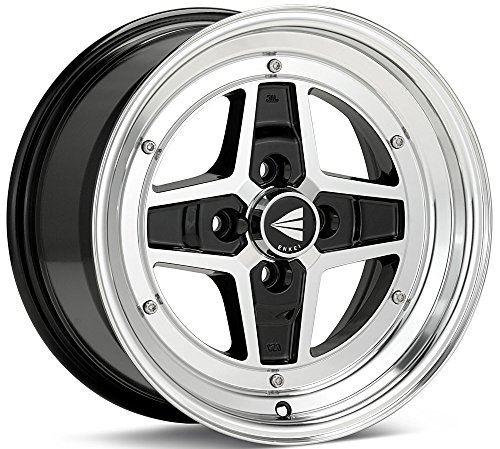 Enkei APACHE II- Classic Series Wheel, Black Machined (15x8 - 4x100, 25mm Offset) One Wheel/Rim Racing Enkei 471-580-4925BKM