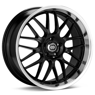 18x8 Enkei Lusso (Black) Wheels/Rims 5x112 (469-880-4445BK) Racing Enkei 469-880-4445BK