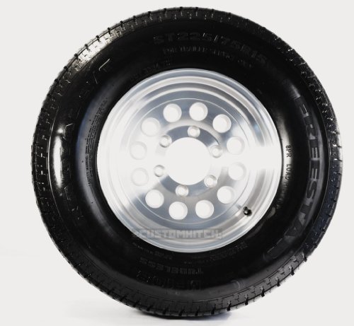 eCustomRim (2) Trailer Tires & Rims ST225/75D15 H78-15 225/75-15 15 6 Lug Aluminum Modular Trailer eCustomRim TR20047