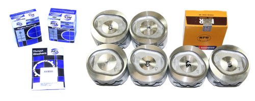 Evergreen PSBR5013B/2/1/1 Chrysler Plymouth Dodge 3.0L 6G72 Engine Piston Set Main Rod Bearings Cast Evergreen Parts And Components PA55013B