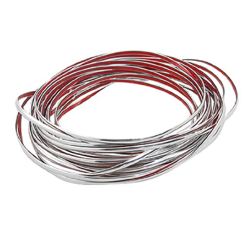 Car 7mm x 15M Flexible Chrome Moulding Trim Strip Line Silver Tone Wiper De-Icing Strips Amico a11090200ux0129