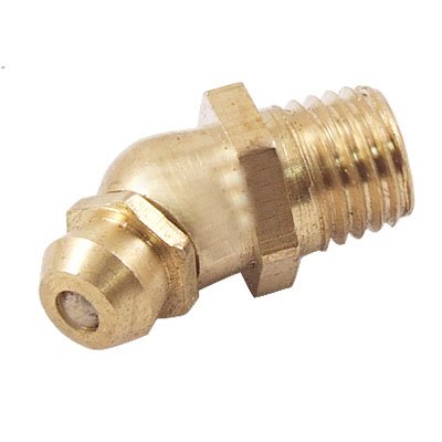 Male Thread 45 Degree M8 Brass Hydraulic Grease Nipple Fitting Nozzles Amico a11120900ux0633