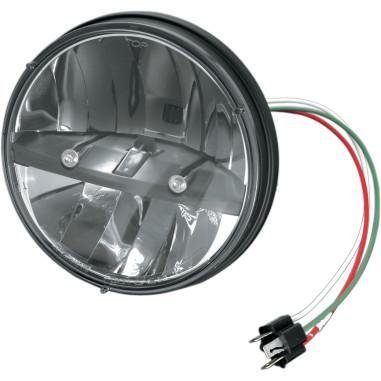 Kuryakyn Phase 7 LED Black Headlamp - 7in. 2249DS Headlight Bulbs Kuryakyn 2249DS