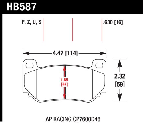 Brake Pads Hawk HB587F.630
