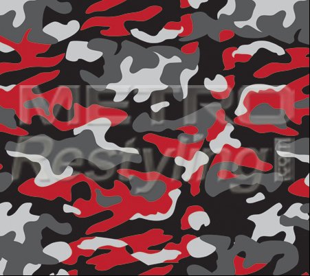 Decals MetroRestyling CAMOREDTIGER-SM-48X12