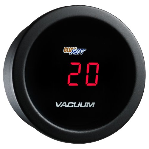 GlowShift Red Digital LED Vacuum Gauge Track Bar Hardware & Parts GlowShift GS-RD03