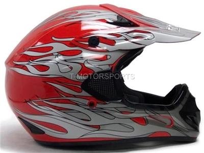 Helmets TMS &HY-602-RedFlame-S