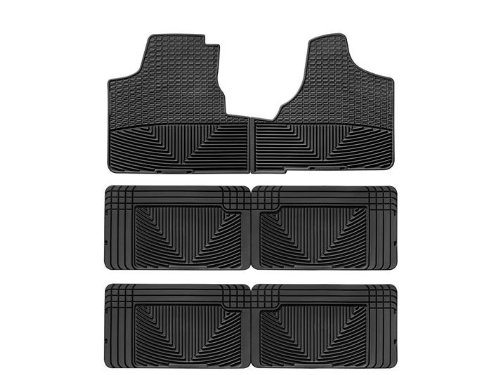 WeatherTech W16-W25-W25 Floor Mat, Rubber, Front/Rear Custom Fit WeatherTech W16-W25-W25