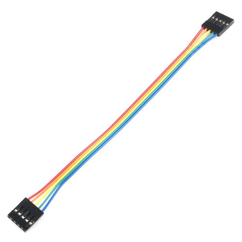 Jumper Wire - 0.1, 5-pin, 6 Battery Jumper Cables SparkFun SX10370